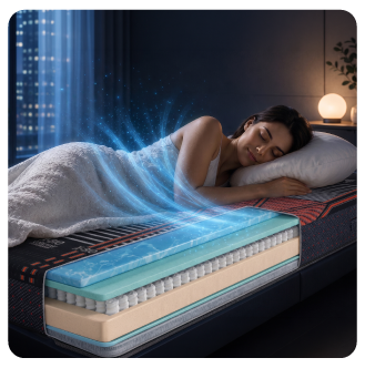 Ideal sleep microclimate — no excess humidity or heat